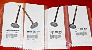 HONDA CRF150R, CRF 150R CRF150RB ENGINE INTAKE, EXHAUST VALVES OEM  07-22