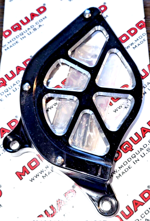 YAMAHA YFZ 450R, 450X ENGINE CASE SAVER & FRONT SPROCKET COVER 2009-2025 BLACK