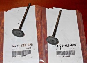 HONDA CRF150R, CRF 150R CRF150RB ENGINE EXHAUST VALVES, OEM  07-25