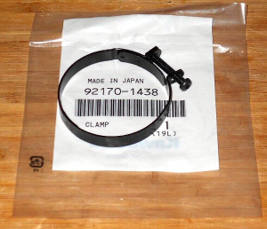 KAWASAKI INTAKE BOOT to CARBURETOR CLAMP 92170-1438, LAKOTA,BAYOU,NINJA,ZR550,ZR