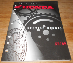 HONDA XR70 MECHANICS SERVICE REPAIR MANUAL, BOOK 1997-2000, 61GCF03