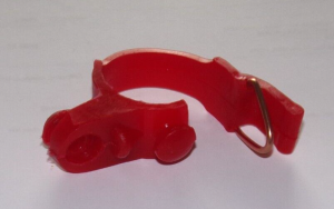 HONDA ATC 250SX HEADLIGHT CASE MOUNTING STRAP, CUSHION, BAND 61309-KJ2-010 RED