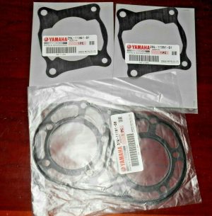 YAMAHA RZ350, RZ 350 OEM ENGINE CYLINDER HEAD & BASE GASKET KIT 1984-1985