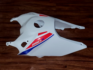 HONDA TRX250EX TRX250X 250EX TRX 250X WHITE GAS TANK COVER 06-26 83550-HS1-A70ZA