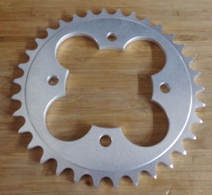 HONDA ATC350X, ATC 350X 34 TEETH ALUMINUM REAR SPROCKET 1985, 34 tooth