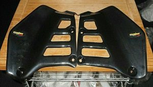 HONDA ATC250R, ATC 250R RADIATOR AIR SCOOPS,SHROUDS BLACK  85-86,  580020