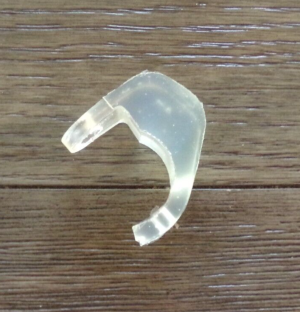 HONDA TRX 250R,  NX650, LOWER FRAME CHAIN BUFFER, GUARD, RUB BLOCK TRANSLUCENT