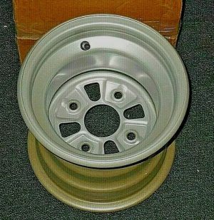HONDA ATC 350X,250R, TRX 400X,400EX,450R 450ER SILVER REAR STEEL 9" WHEEL, RIM