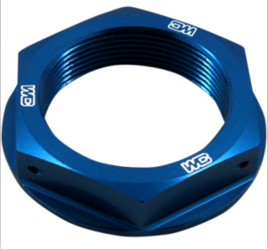 BLUE STEERING BRIDGE TRIPLE TREE NUT CR125, CR250, CRF250R, CRF250X, CRF250RX
