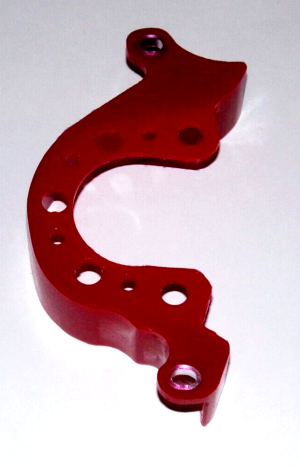 HONDA TRX300EX TRX300X TRX 300EX ENGINE CASE SAVER, PROTECTOR, RED CHAIN GUIDE