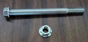 SUZUKI 250 QUAD RACER REAR SHOCK LINKAGE, CUSHION CAM ARM MOUNTING BOLT & NUT