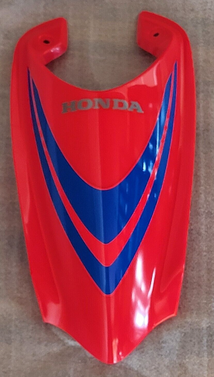 HONDA TRX90, TRX90EX, TRX90X RED FRONT FENDER NOSE HOOD WITH GRAPHICS 2006-2025