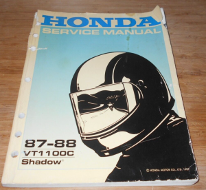HONDA VT1100 SHADOW 87-88 MECHANICS REPAIR MANUAL BOOK 61MM801