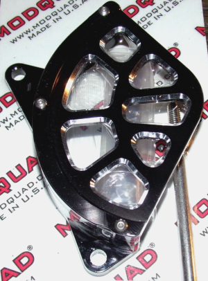 HONDA ATC250R,TRX250R 250R, ENGINE CASE SAVER & FRONT SPROCKET COVER 85-89 BLACK