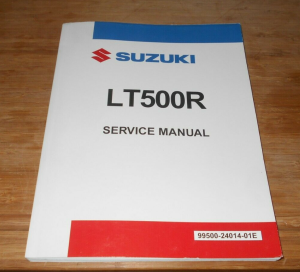 SUZUKI LT500R LT500 500 QUADRACER "QUADZILLA" SERVICE SHOP REPAIR MANUAL, BOOK