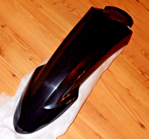 YAMAHA XT250,XT 250 BLACK PLASTIC ORIGINAL FRONT FENDER 08-23, 3C5-21511-10-00