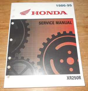 HONDA XR250R MECHANICS REPAIR MANUAL BOOK 1986-1995,  61KT109