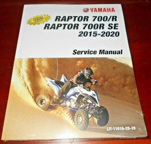 YAMAHA RAPTOR 700 OEM REPAIR SHOP, SERVICE MANUAL, BOOK LIT-11616-28-28