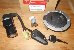 HONDA GROM 125 LOCK SET, IGNITION KEY SWITCH, LOCKABLE GAS TANK CAP, STEERING