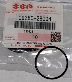 SUZUKI RM465, RM500 ENGINE OUTPUT SHAFT SEAL BUSHING SEAL O-RING 09280-28004