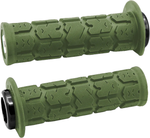 OD GREEN LOCK-ON HANDGRIPS, YT125, YT175, YTM 200, 225DX, 225DR, TRIZ 250, MOTO4
