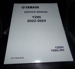 YAMAHA YZ85, YZ 85 MECHANICS SERVICE REPAIR SHOP MANUAL, BOOK 2022-2024