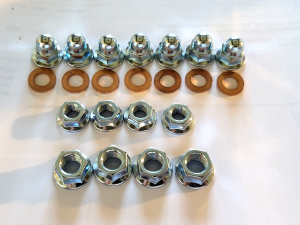HONDA ATC250R, TRX250R,CR85,CR125 ,CR250, CR500 ENGINE CYLINDER NUT & WASHER KIT