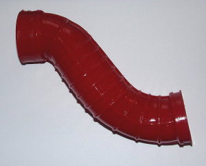 HONDA ATC 250SX, 250SX INTAKE BOOT, FRAME to AIR BOX DUCT 17218-HA6-00 RED
