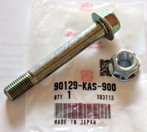 HONDA TRX 250R A-ARM MOUNTING BOLT & NUT, FRONT SUSPENSION ARMS 90129-KAS-900