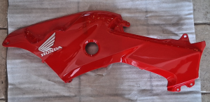 HONDA TRX 500 FOREMAN, RUBICON RED LEFT SIDE GAS TANK COVER, BODY PANEL 09-14