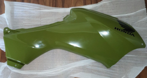 HONDA RECON 250 TE, TM RIGHT BODY SIDE PANEL, SCOUT GREEN 83550-HS0-A20ZA