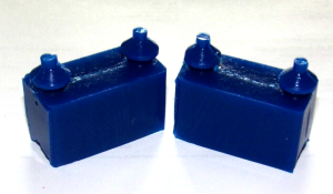 X2 HONDA ATC 350X SEAT, REAR FENDER TO FRAME CUSHIONS DAMPER MOUNTS BLUE SET