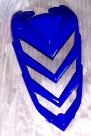 YAMAHA RAPTOR 700 BLUE FRONT FENDER VENTED NOSE HOOD, RADIATOR COVER 06-12