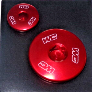 YAMAHA YFZ450X, YFZ450R FUEL INJECTED MAGNETO STATOR COVER TIMING PLUGS RED