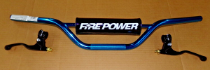 HONDA TRX90, TRX90X, TRX90EX FIRE POWER HANDLEBAR BARS & BLACK BRAKE LEVERS