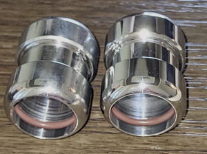YAMAHA BANSHEE EXHAUST ALUMINUM CLAMPS, JOINT COVER, COUPLER, GO-BETWEEN  X2
