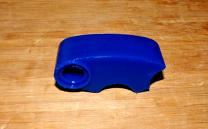 HONDA ATC 200X, 350X LOWER FRAME CHAIN GUIDE BUFFER, GUARD, RUB BLOCK BLUE