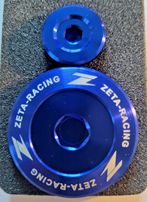 YAMAHA YZ250F, YZ450F, WR250F, WR450F MAGNETO STATOR COVER TIMING PLUGS BLUE