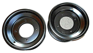 YAMAHA BLACK FRONT WHEELS,RIMS,YFZ450,YFZ450R, RAPTOR, BANSHEE, BLASTER, WARRIOR