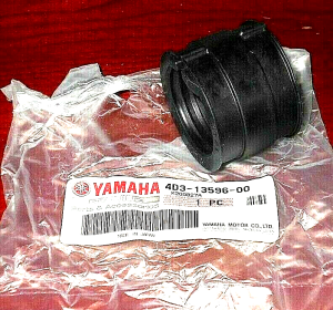 YAMAHA RAPTOR 250 CARBURETOR INTAKE BOOT PIPE, RUBBER FLANGE 08-13,4D3-13596-00-