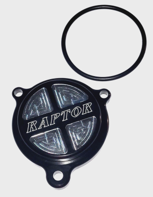 YAMAHA RAPTOR 700 ENGINE BILLET ALUMINUM OIL FILTER ACCESS COVER 2006-2026