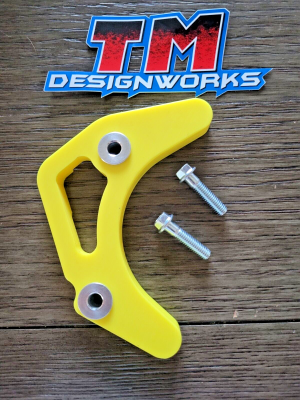 SUZUKI RMZ450 RMZ 450 YELLOW ENGINE CHAIN GUARD, CASE SAVER TM DESIGN 05-17