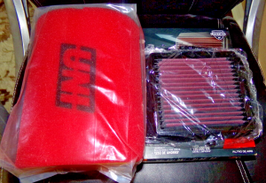 YAMAHA YXZ1000R YXZ1000 K&N & UNI HIGH PERFORMANCE AIR FILTER KIT 16-25, YA-0116, NU-3266ST