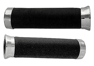 MOTORCYCLE RAWHIDE CRUSIER HANDGRIPS, "GRIPS"  1" BARS 130mm LONG 42-90905