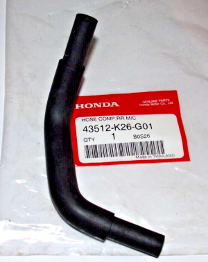 HONDA GROM 125 REAR BRAKE OIL RESERVOIR TO MASTER CYLINDER HOSE 43512-K26-G01