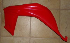 KAWASAKI KFX450R KFX450 FENDER LEFT SIDE RED PANEL 14091-0555-6B, 08-14