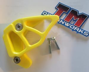 SUZUKI RMZ450 RMZ 450 YELLOW ENGINE CHAIN GUARD, CASE SAVER TM DESIGN 05-24