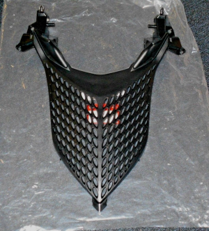 HONDA TRX700XX, TRX 700XX OEM BLACK FRONT RADIATOR COVER, GUARD 61140-HP6-A00
