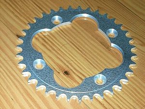 HONDA TRX 450R, 250R, 400EX, 300EX, 250X 35 TOOTH ALUMINUM REAR SPROCKET, GEAR