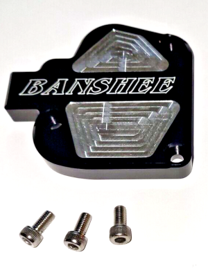 YAMAHA YFZ 350 BANSHEE BILLET ALUMINUM THROTTLE COVER & STAINLESS-STEEL SCREWS